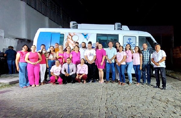 Secretaria de Saúde de Caicó lança ações do Outubro Rosa na UBS do Bairro Samanaú; Unidade Móvel reformada foi entregue