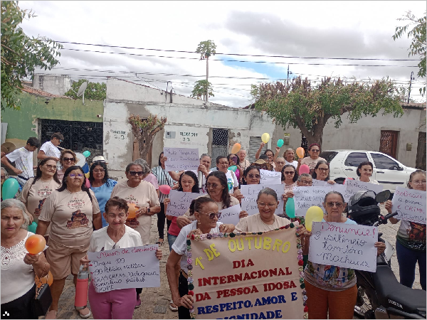 SEMTHAS participa de caminhada em Caicó em alusão ao Dia Internacional da Pessoa Idosa